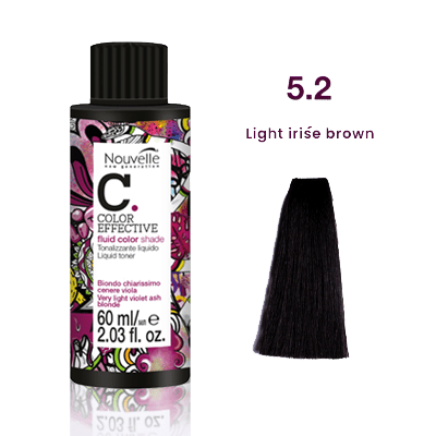 Nouvelle Liquid Gloss Toner 5.2 Light Irise Brown 60Ml