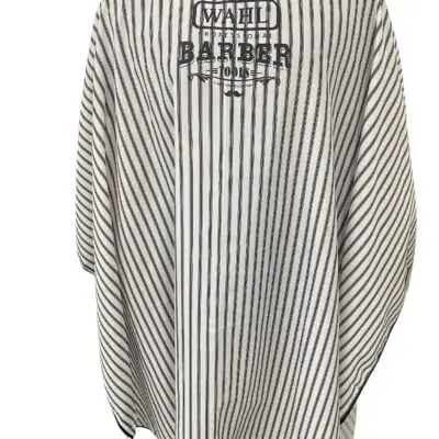 Barber Cape Black Stripe