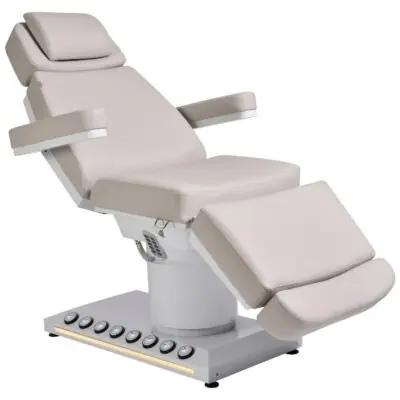 Aphrodite Electric Treatment Beauty Bed 4 Motors White & Warm Stone