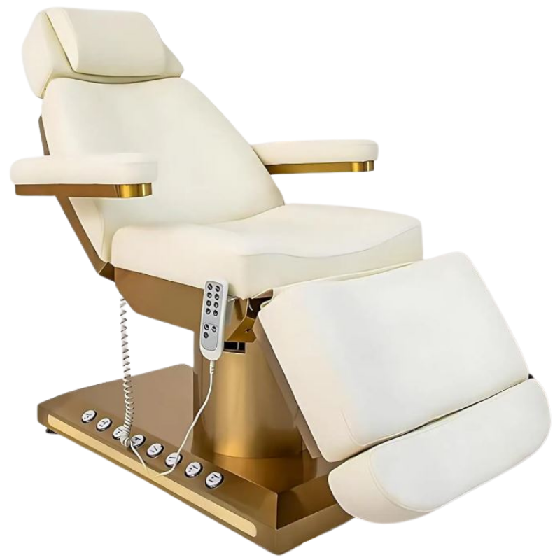 Aphrodite Electric Beauty bed 4 Motors Gold & White
