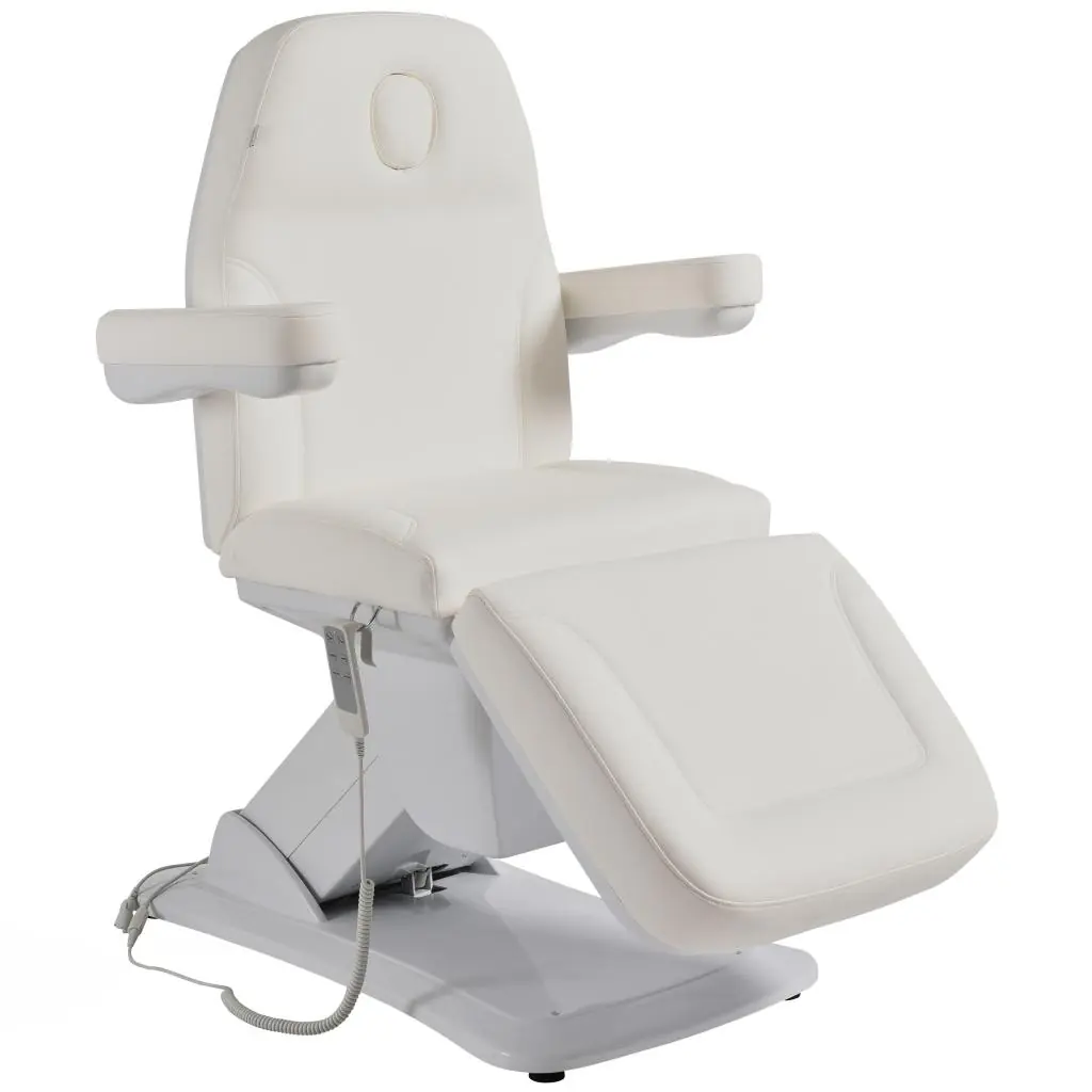 Athena Electric Beauty bed 3 Motors Natural White