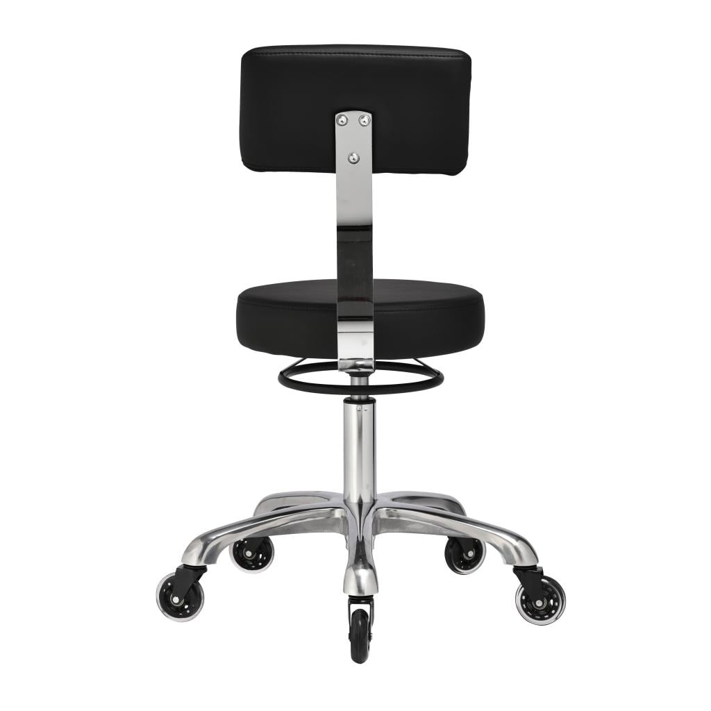 Clio With Backrest Medical Stool Black Onyx - Image 3