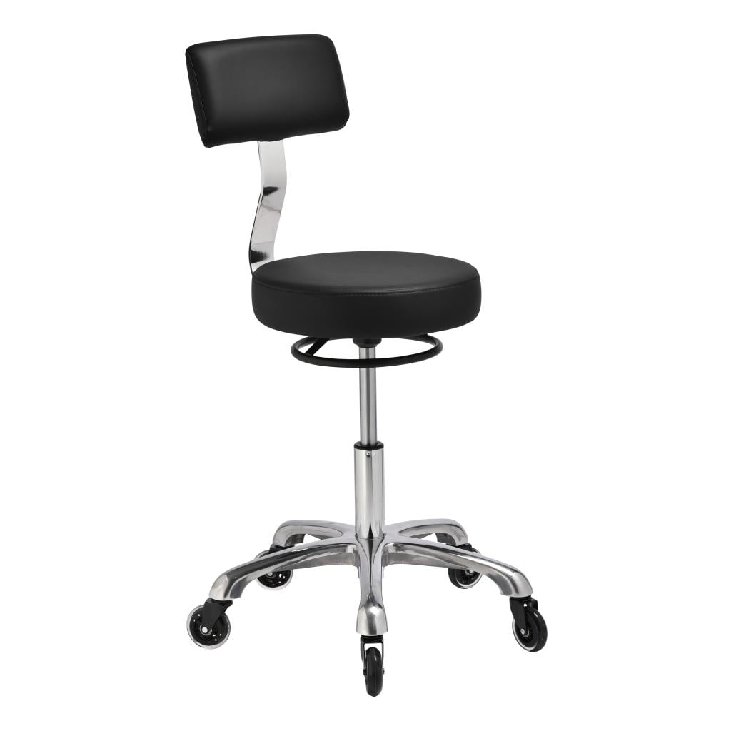 Clio With Backrest Medical Stool Black Onyx - Image 2