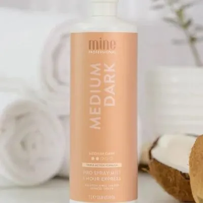 Minetan Medium Dark Pro Spray Mist 1L